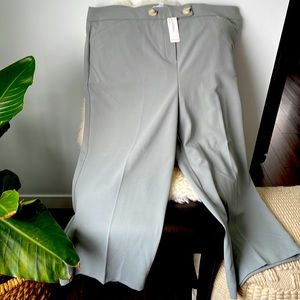NWT grey wide-leg pants